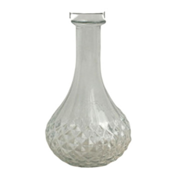 thumb_Clear Glass Mini Decanter Style Vase - 21cm
