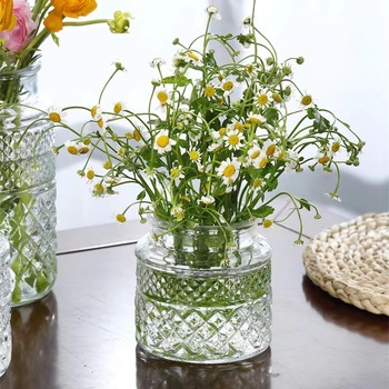 thumb_Clear Vintage Style Narrow Neck Vase - 12x19cm