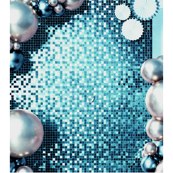 thumb_Blue Sequin Hollographic Shimmer Panel Backdrop Wall/Curtain  Mirror Finish