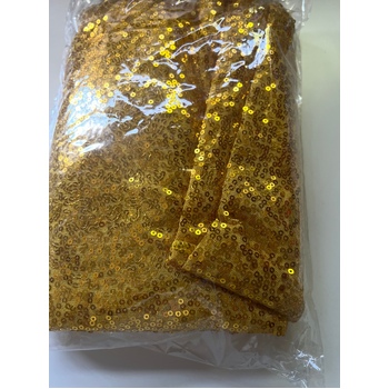 thumb_130x260cm Sequin Tablecloth - Gold
