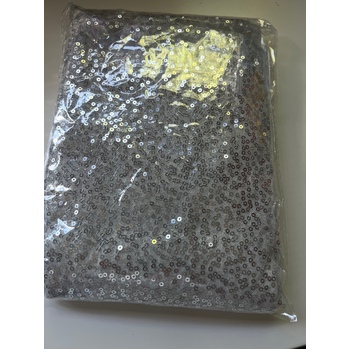thumb_130x260cm Sequin Tablecloth - Silver