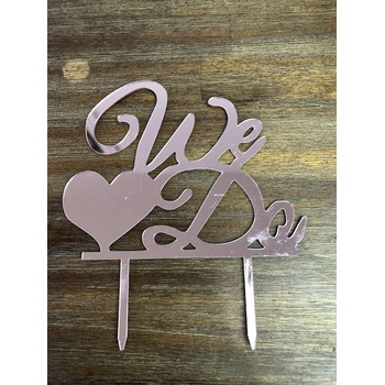 thumb_Rose Gold - WE DO Acrylic Cake Topper