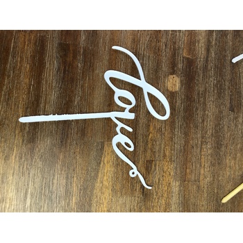 thumb_White - LOVE Acrylic Cake Topper