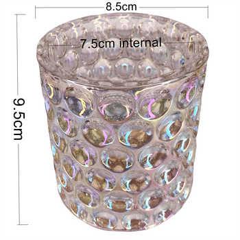 thumb_9.5cm - Clear Iridescent Finish Votive Candle Holder