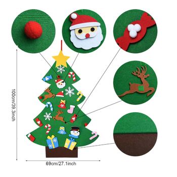 thumb_Christmas Tree Decoration - 100cm Felt Christmas Tree Kids Decoration