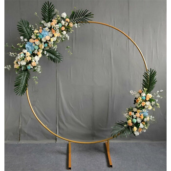thumb_60cm Round Balloon Table Arch on stand - White