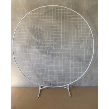 thumb_2m Round Mesh Balloon Arch on stand - White