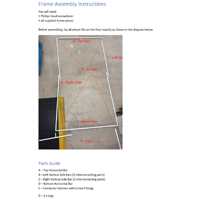 thumb_2mx1m Balloon Arch/Backdrop Frame/ Sign Stand - White