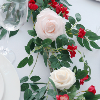 thumb_1.8m Luxury Native Willow Native Eucalyptus Garland - Red/Pink/Cream