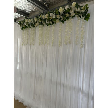 thumb_3m - Ice Silk and Tulle Backdrop Curtain - White