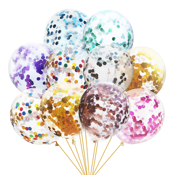thumb_30cm Clear Balloon - Multi Coloured Foil Confetti