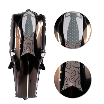 thumb_Giant 108cm tall - Black Foil Tuexdo Balloon