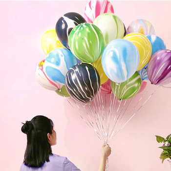 thumb_10pcs - 25cm (10")  Marble/TieDie Balloon - Mixed Pack