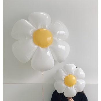 thumb_40cm - White Daisy Foil Balloon
