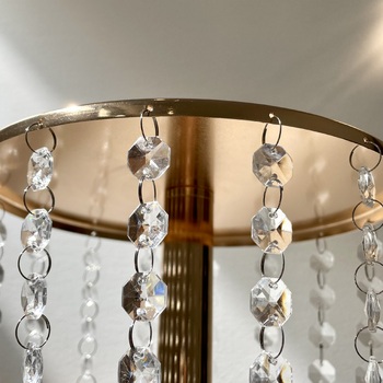 thumb_57cm Gold Acrylic Crystal Chandelier Style Centerpiece