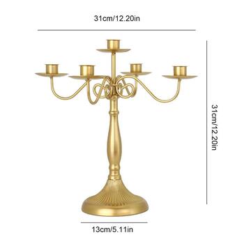 thumb_5 Arm 30cm Gold Candelabra