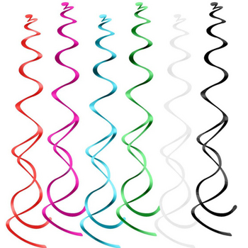 thumb_6pc - 80cm Party Sprial Decoration - Black