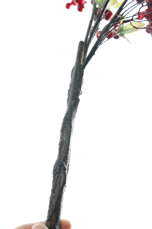 1m Bendable Red Berry Branch