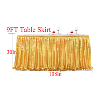 thumb_9ft (2.7m) Silver Sequin Table Skirting