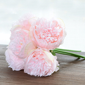 thumb_5 Head Peony Bouquet - Soft Pink