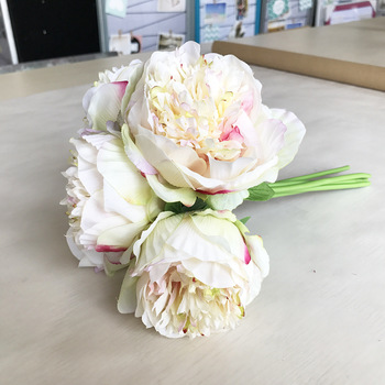 thumb_5 Head Peony Bouquet - Champagne/Pink