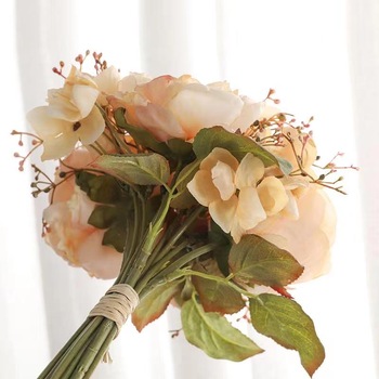 thumb_Cream Tones Peony and Hydrangea Dried Effect Bouquet