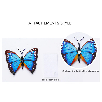 thumb_12pc - 3d Butterflies Yellow - Wall Stickers/Decorations