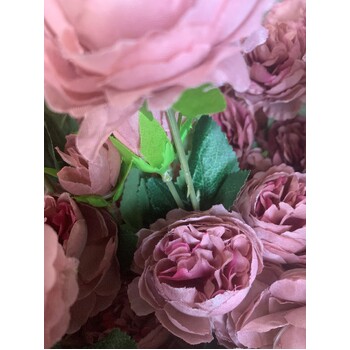 thumb_60cm- 3 Head Rose Flower Stem - Mauve