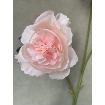 thumb_60cm- 3 Head Rose Flower Stem - Soft Pink