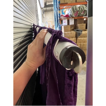 thumb_3x3m - Purple Crushed Velvet Wedding Backdrop Curtain