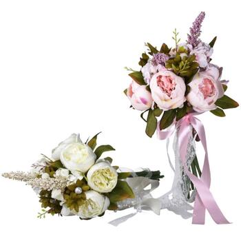thumb_Pink Tones European Peony Rustic Bridal Wedding Bouquet