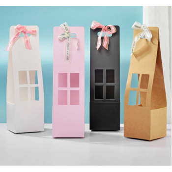 thumb_42cm Grey Flower Bag/Posy Box - Open Sides