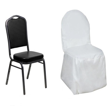 thumb_Polyester Banquet Chair Cover - White