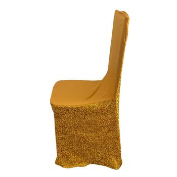 thumb_Lycra Chair Cover Mesh Glitter  - Gold