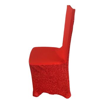 thumb_Lycra Chair Cover Mesh Glitter - Red
