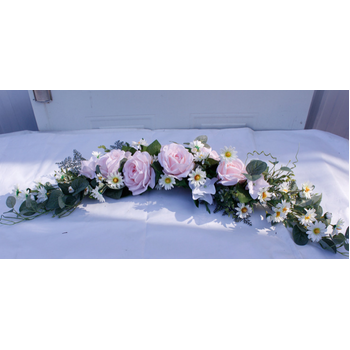 thumb_80cm Pink Floral Rose Arch Swag