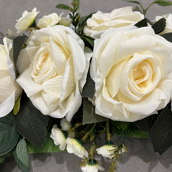thumb_80cm White Floral Rose Arch Swag