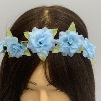 thumb_Cottage Rose Flower Crown - Blue