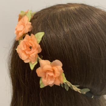 thumb_Cottage Rose Flower Crown - Dusty Peach