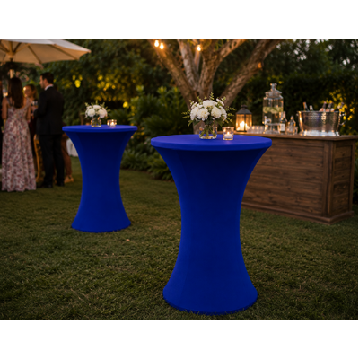 thumb_60cm Royal Round Base Dry Bar Cover – Stretch Lycra Cocktail Table Cover