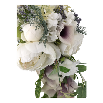 thumb_Bridal Teardrop Bouquet - Peony White