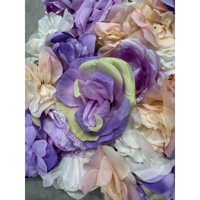 thumb_Rose/Hydrangea Flower Wall Peach/Lavender