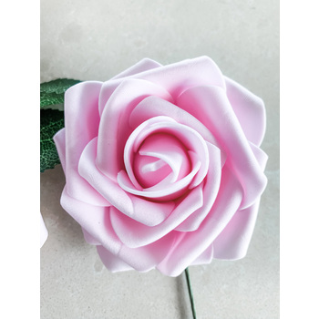 thumb_25pk - Pink Foam Roses - 7.6cm on stem/pick