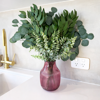 thumb_Green /Grey Eucalyptus Silver Dollar Stems 50cm – 10 Pcs - Artificial