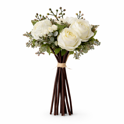 thumb_White Rose Bridal Bouquet – Artificial Flowers – 33cm