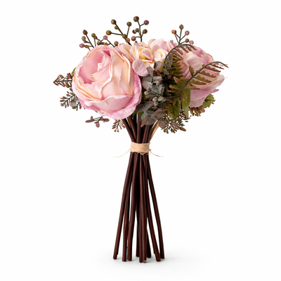 thumb_Pink Rose Bridal Bouquet – Artificial Flowers – 33cm