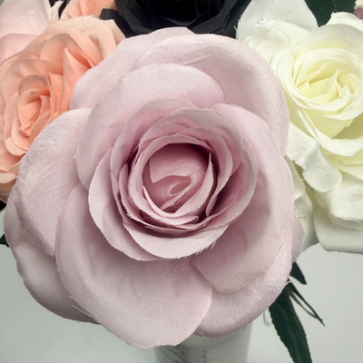 thumb_Soft Lavender Open Rose Stem 50cm Artificial – Single Stem