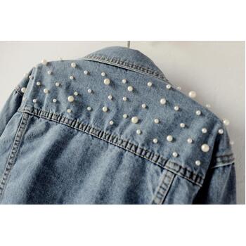 thumb_Denim Jacket with pearls - Bride or Team Bride Design