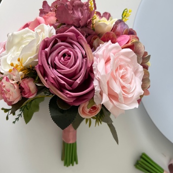 thumb_Bridal Posey Bouquet -  Pink, Mauves and Peach themes