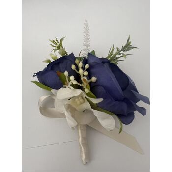 thumb_Buttonhole Twin rose Style - Dark Blue